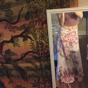 Floral Boho maxi skirt